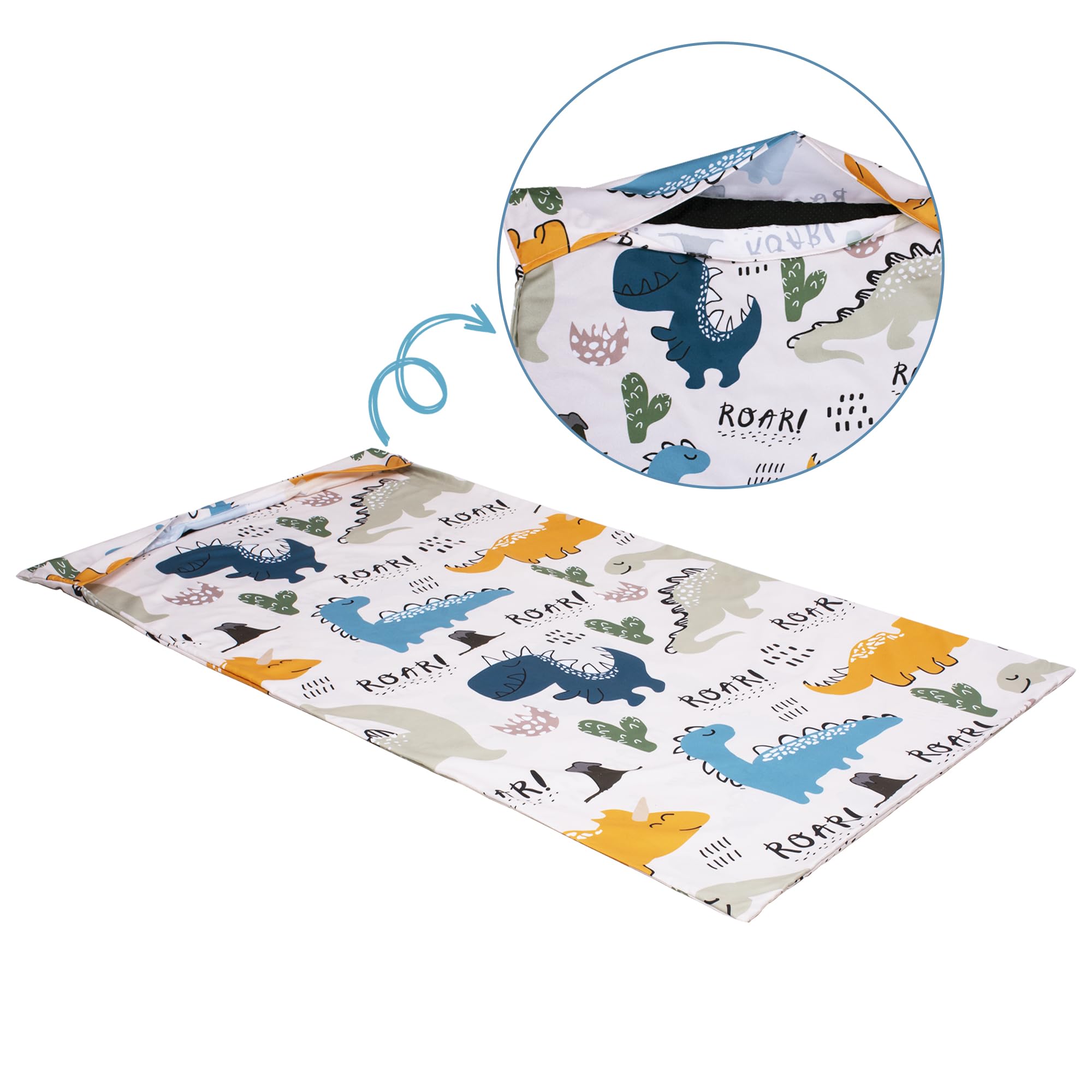 Suyfhdc nap mat cover with vibrant colors and playful design