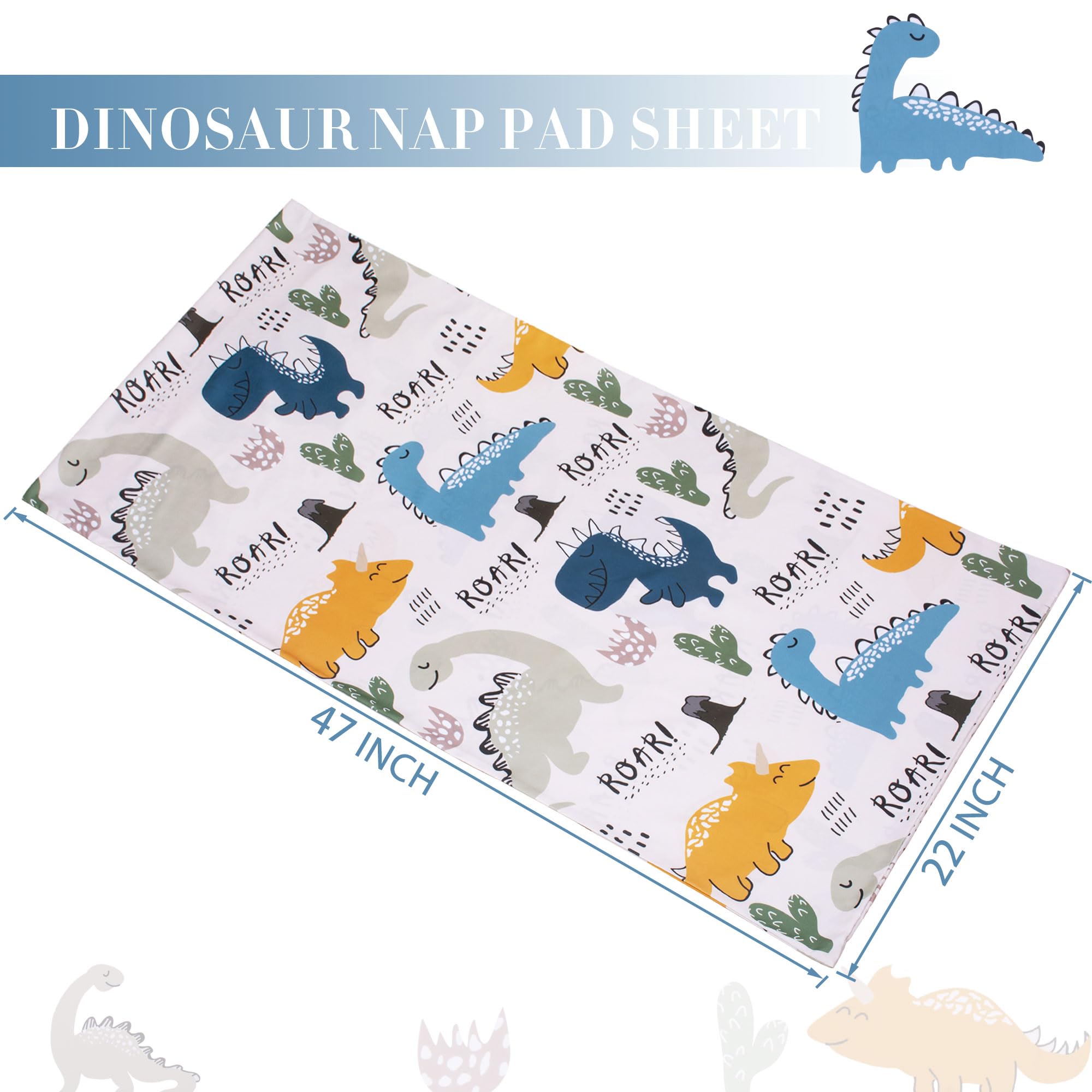 Suyfhdc nap mat cover showing sewn-in flap securing the mat