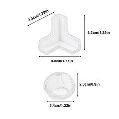 SuyncYi corner protectors in soft transparent material blend with furniture.