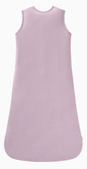 SUZEL bamboo sleep sack back view with reversible two-way zipper for easy diaper changes