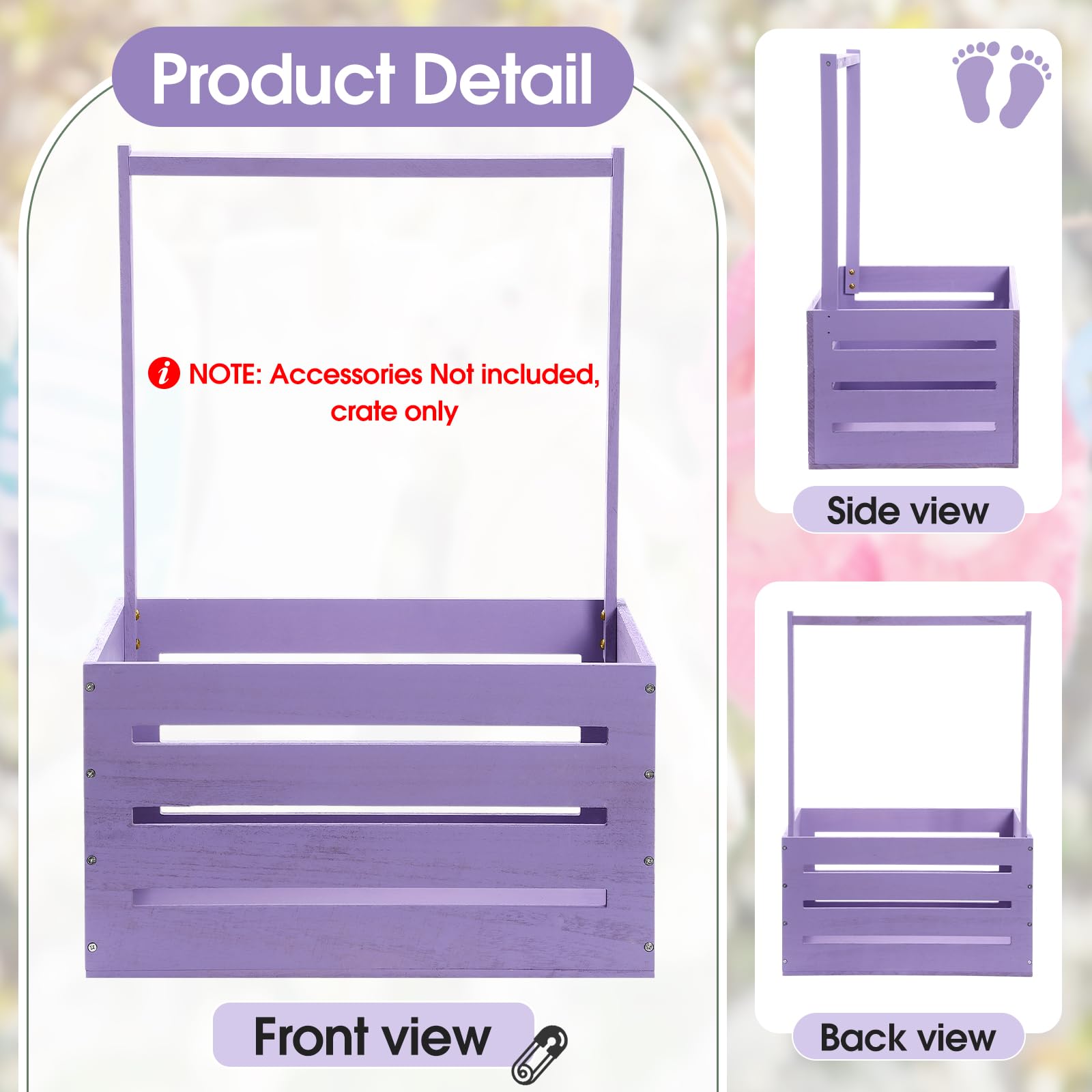 Suzile assembly-ready crate showing pre-drilled design for easy setup.