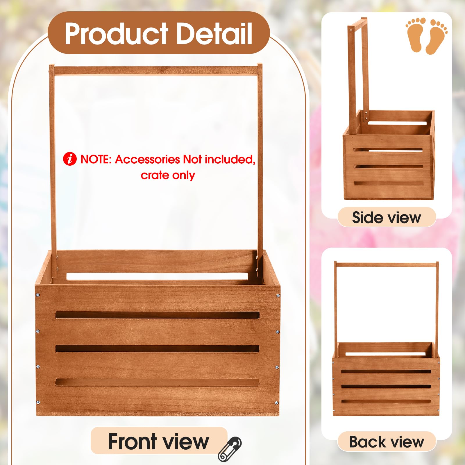 Suzile Claybank crate open interior ideal for storing clothes and toys.