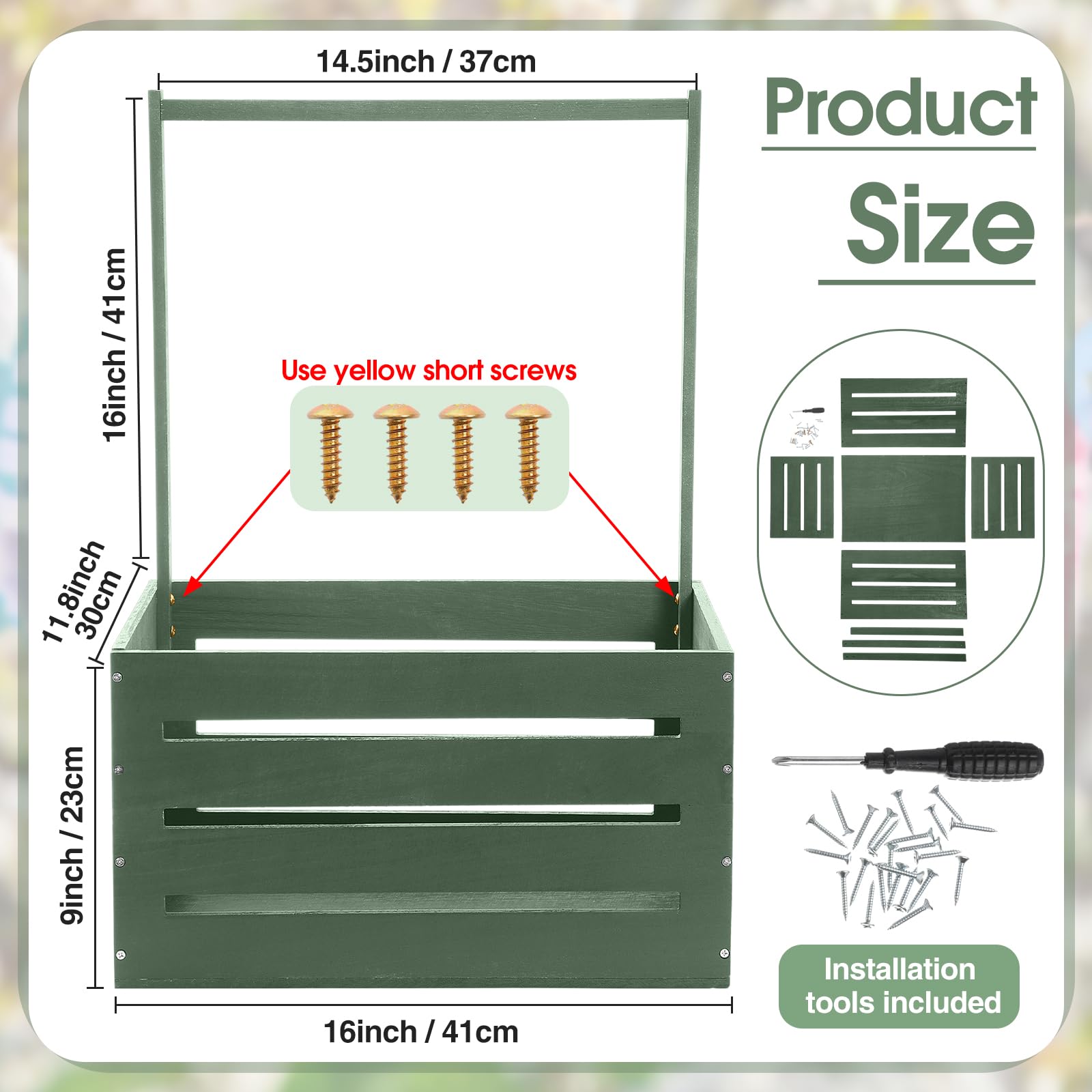 Large Suzile wooden storage crate ideal for displaying gifts and storing items