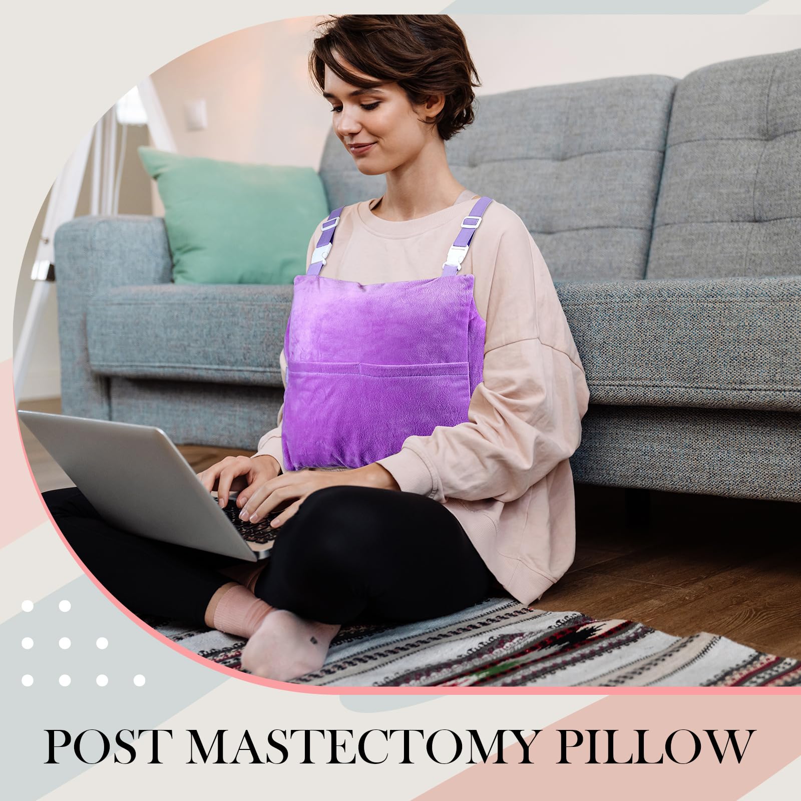 Suzile mastectomy pillow size 84x26x33 cm supports proper positioning