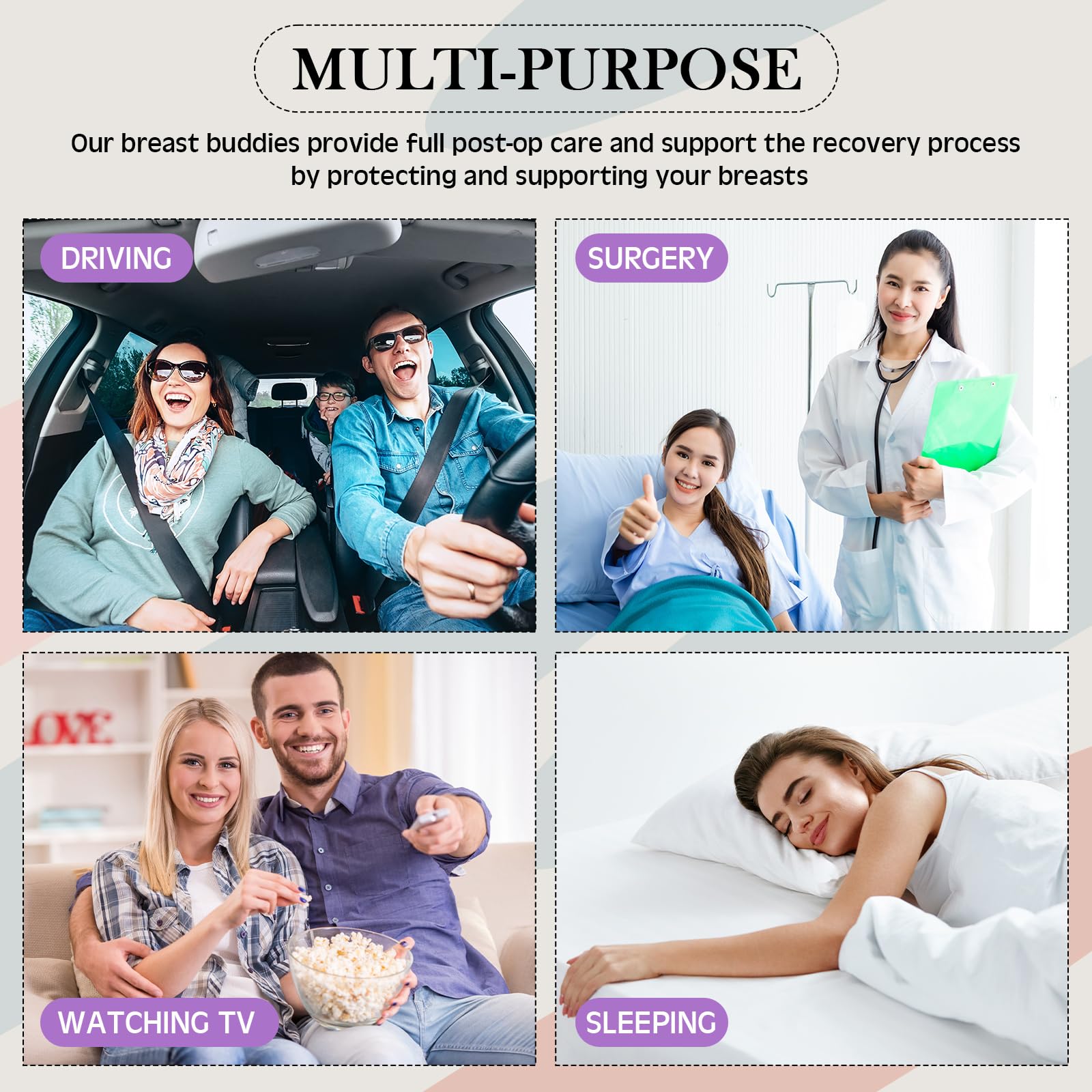 Suzile post-surgery pillow offers a soft surface for relaxing evenings