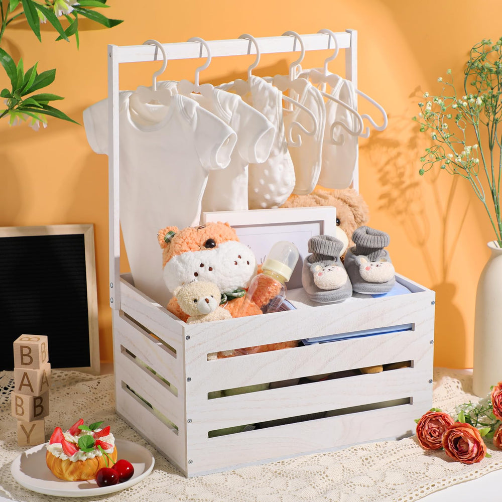 Suzile wooden crate size and interior space visual for storage ideas