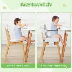Svkipibe booster seat with dense sponge provides lasting comfort and support.
