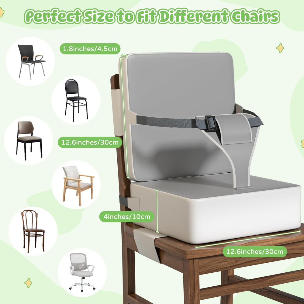 Svkipibe booster seat travel-ready and lightweight for family outings.