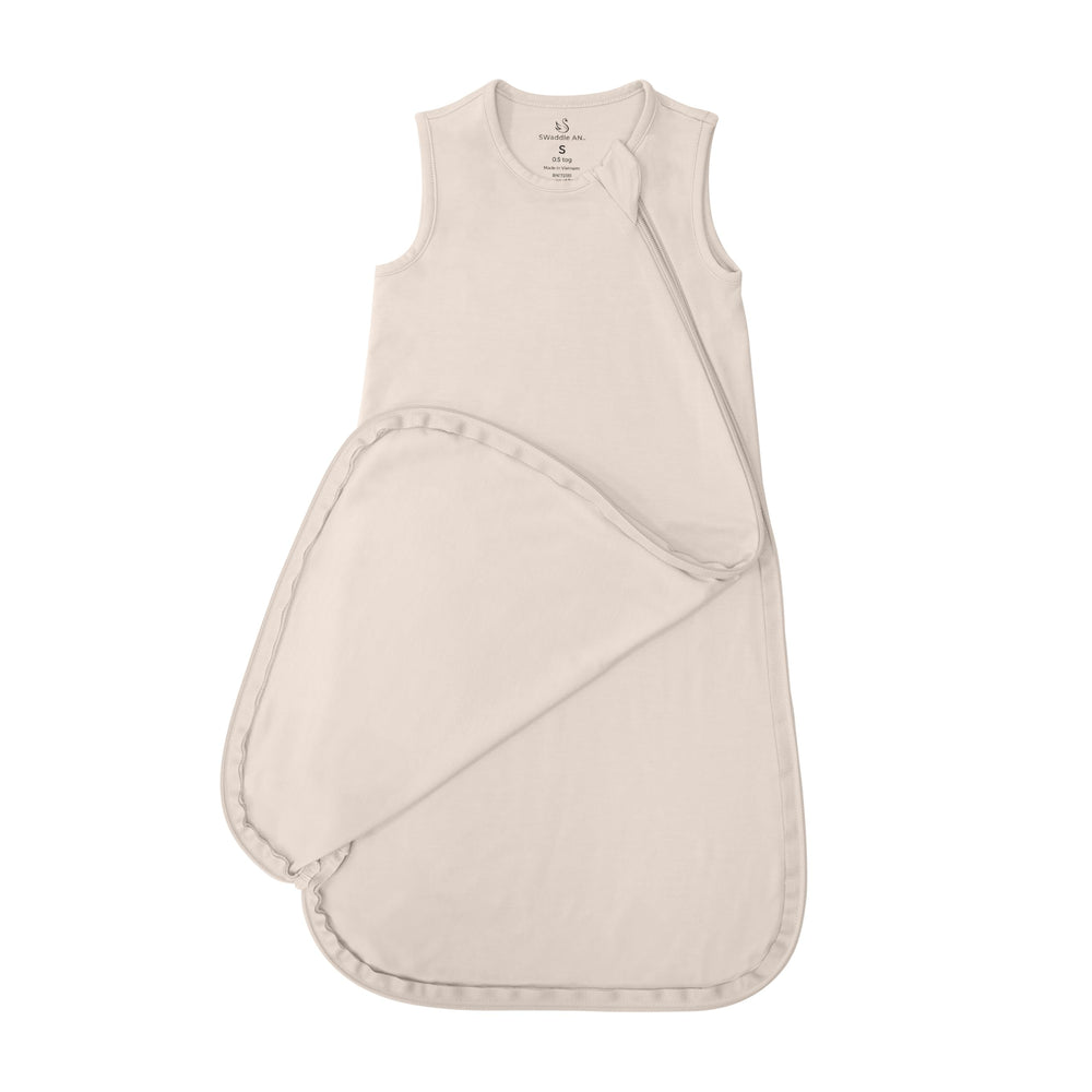 SWaddle AN sleep bag on a toddler demonstrates versatile newborn-to-toddler fit