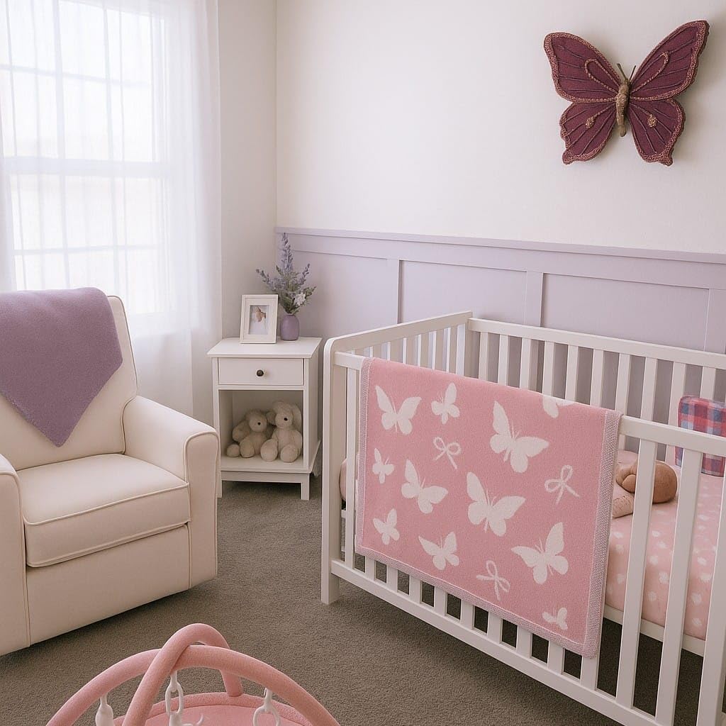 SWaddle AN soft, durable nursery blanket ideal for stroller rides and tummy time.