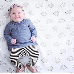 Edge with 123 Swaddle label showing easy steps to wrap