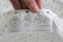 SwaddleDesigns 46x46 blanket - generous size for flexible cozy coverage