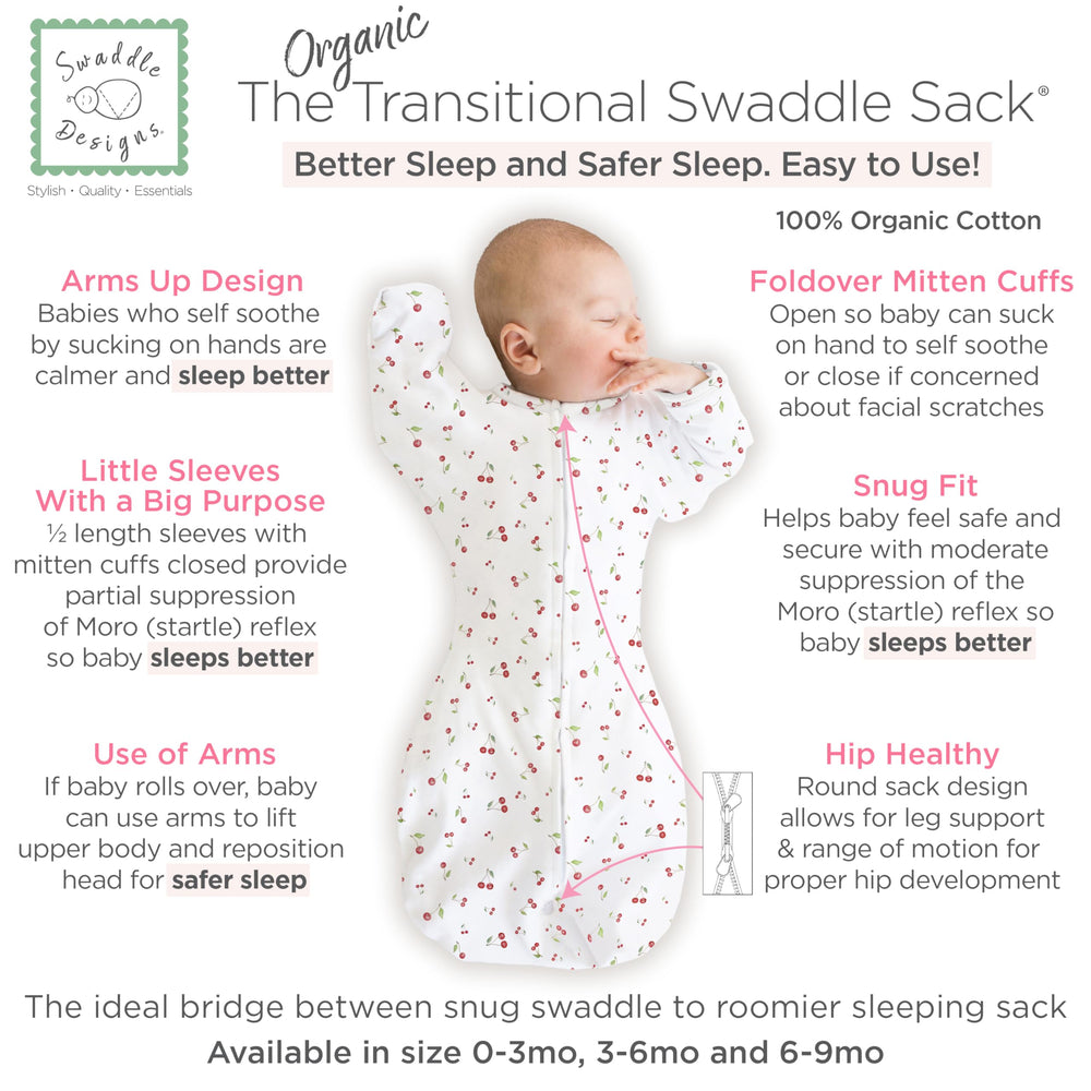 SwaddleDesigns foldover cuffs open or closed to protect from scratches while enabling self-soothing.