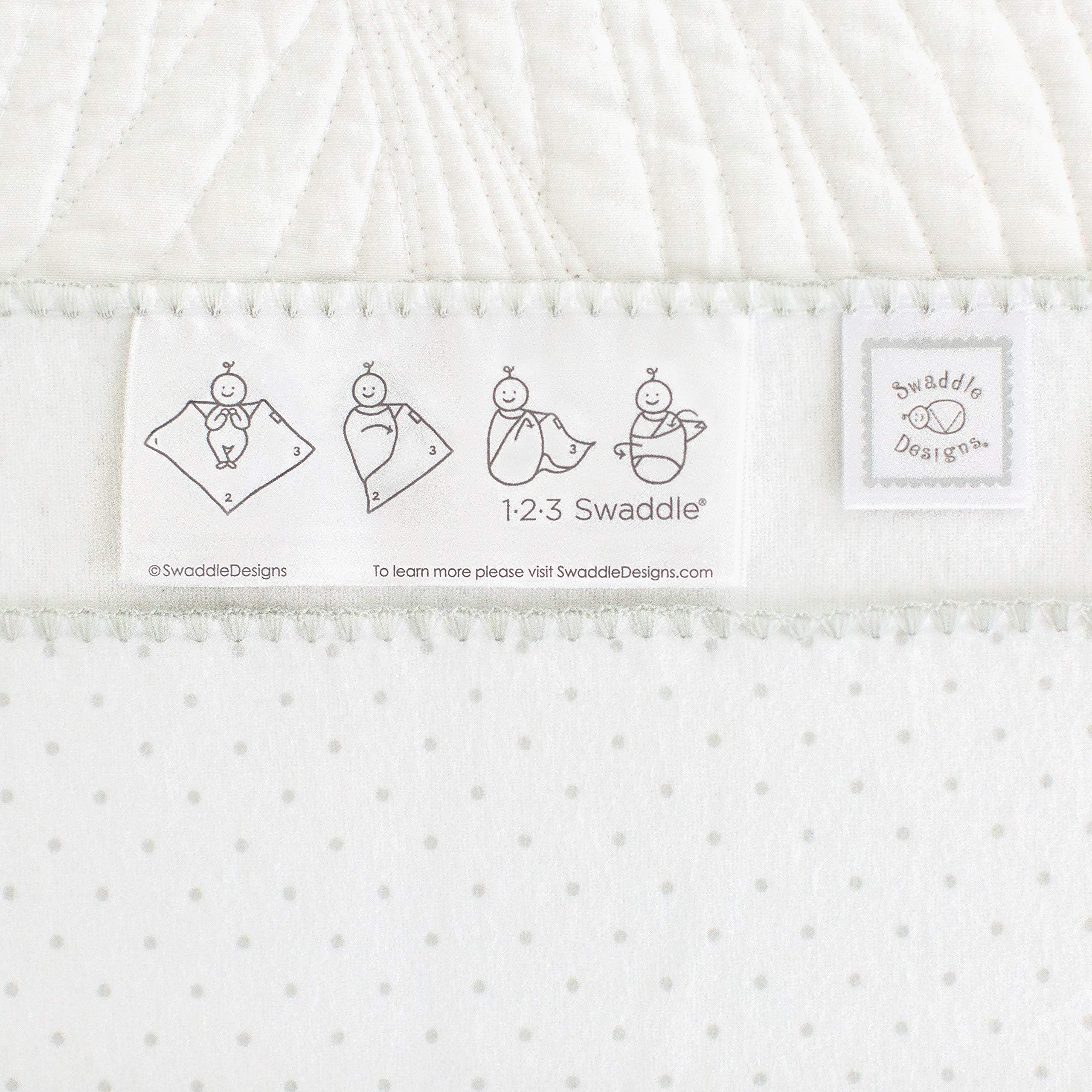 SwaddleDesigns large 42x42 inch blanket laid flat for versatile use