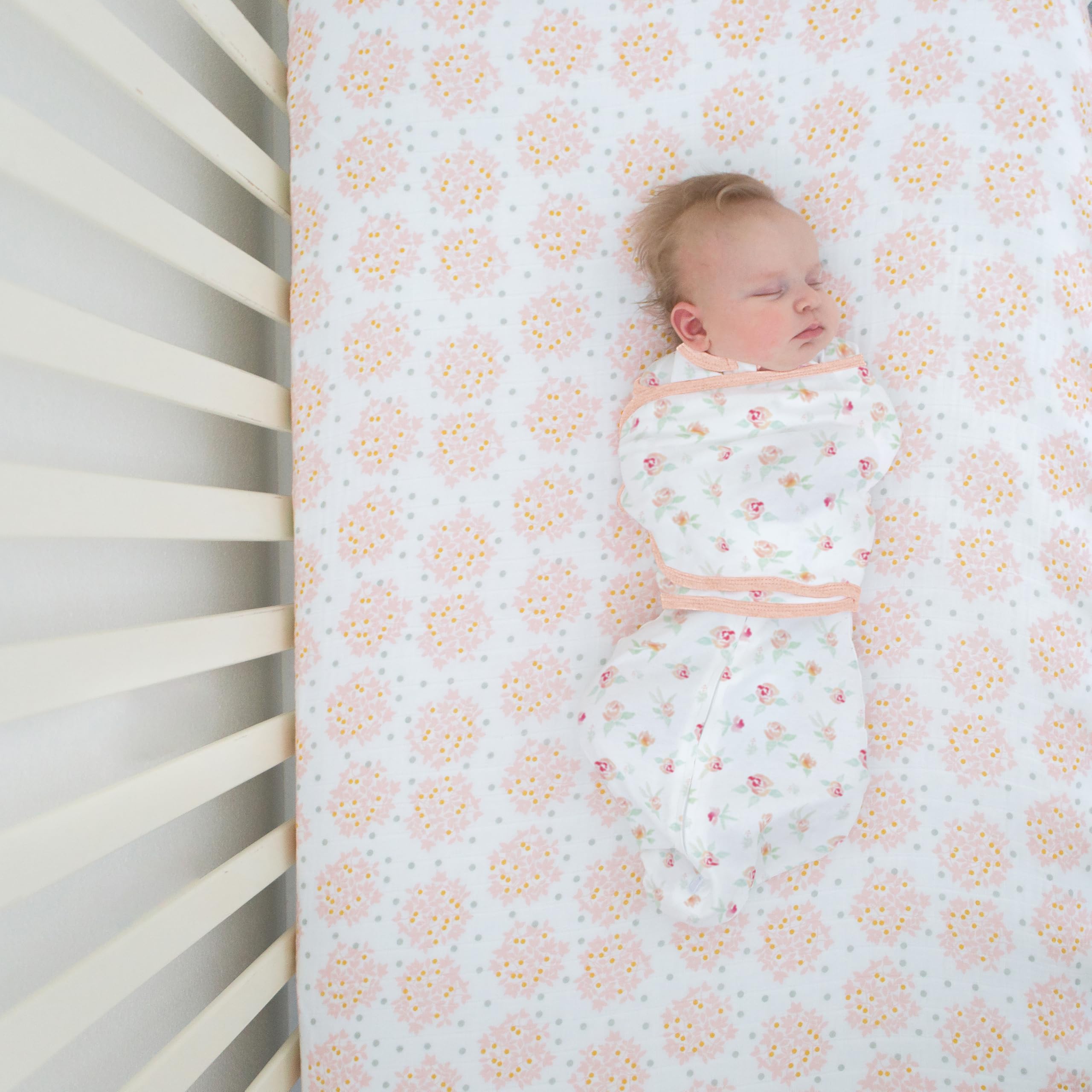 SwaddleDesigns sheet is machine washable for easy care and everyday use