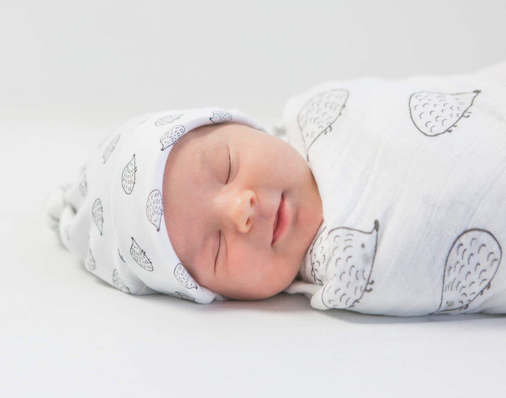 Close-up of SwaddleDesigns muslin weave highlighting softness and breathability