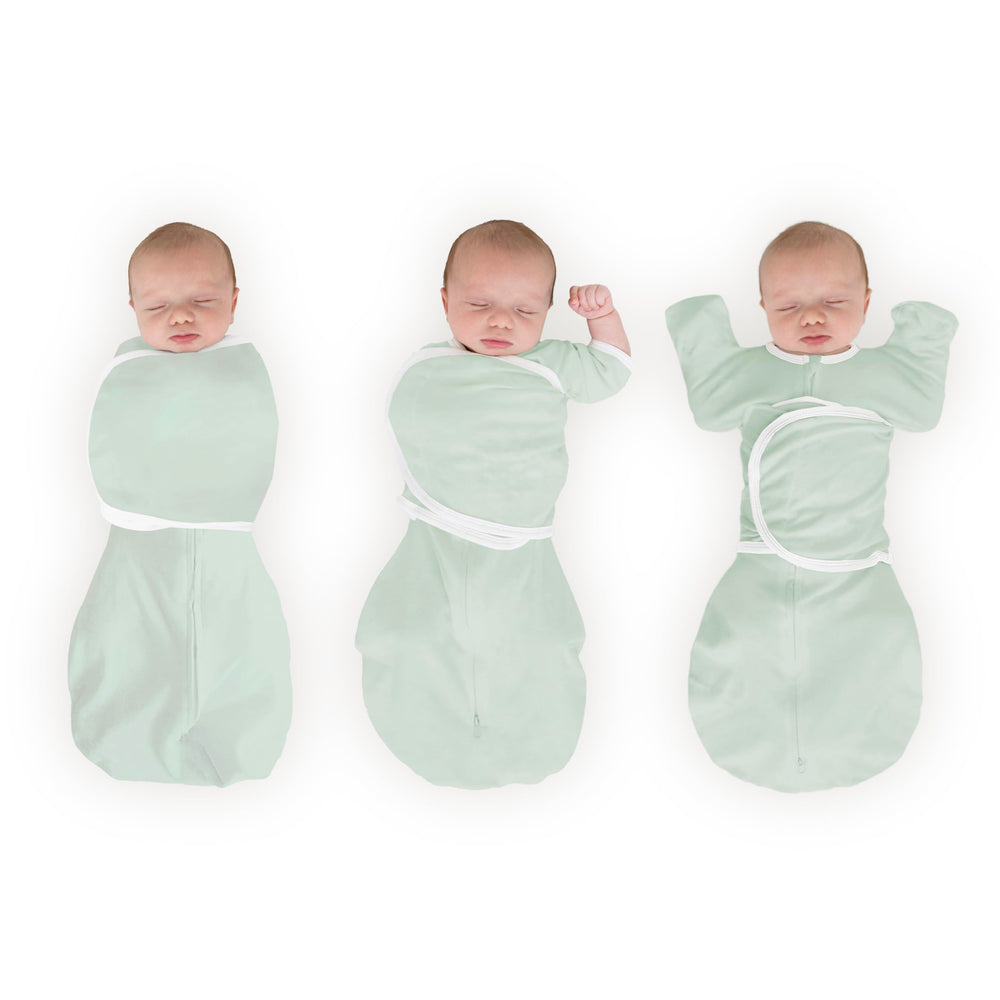 SwaddleDesigns Organic Omni Swaddle Arm-Up Sleeves provide cozy support for newborns and gentle self-soothing.