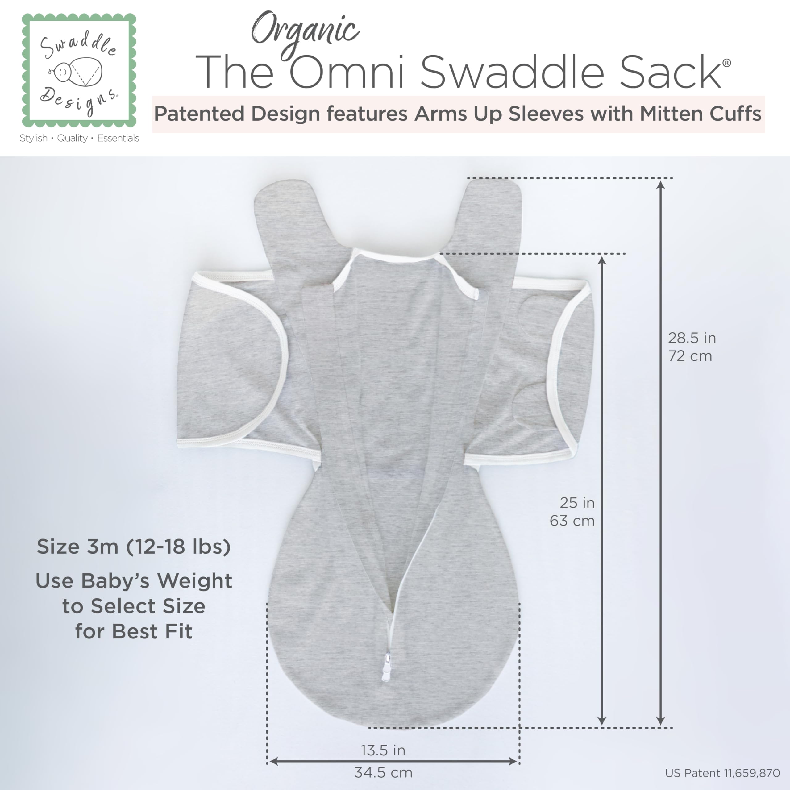 SwaddleDesigns Organic Omni Swaddle Machine Washable makes laundry day easier for busy families.