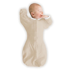 SwaddleDesigns organic transitional swaddle sack with arms up design for gentle self-soothing.
