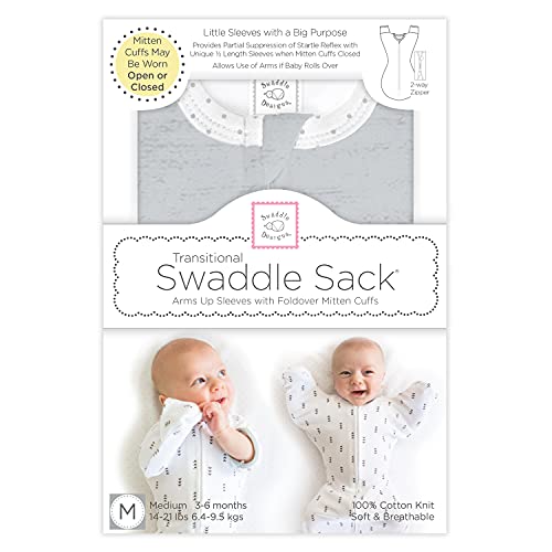 SwaddleDesigns Size guide helps choose 3-6 month fit (14–21 lb).
