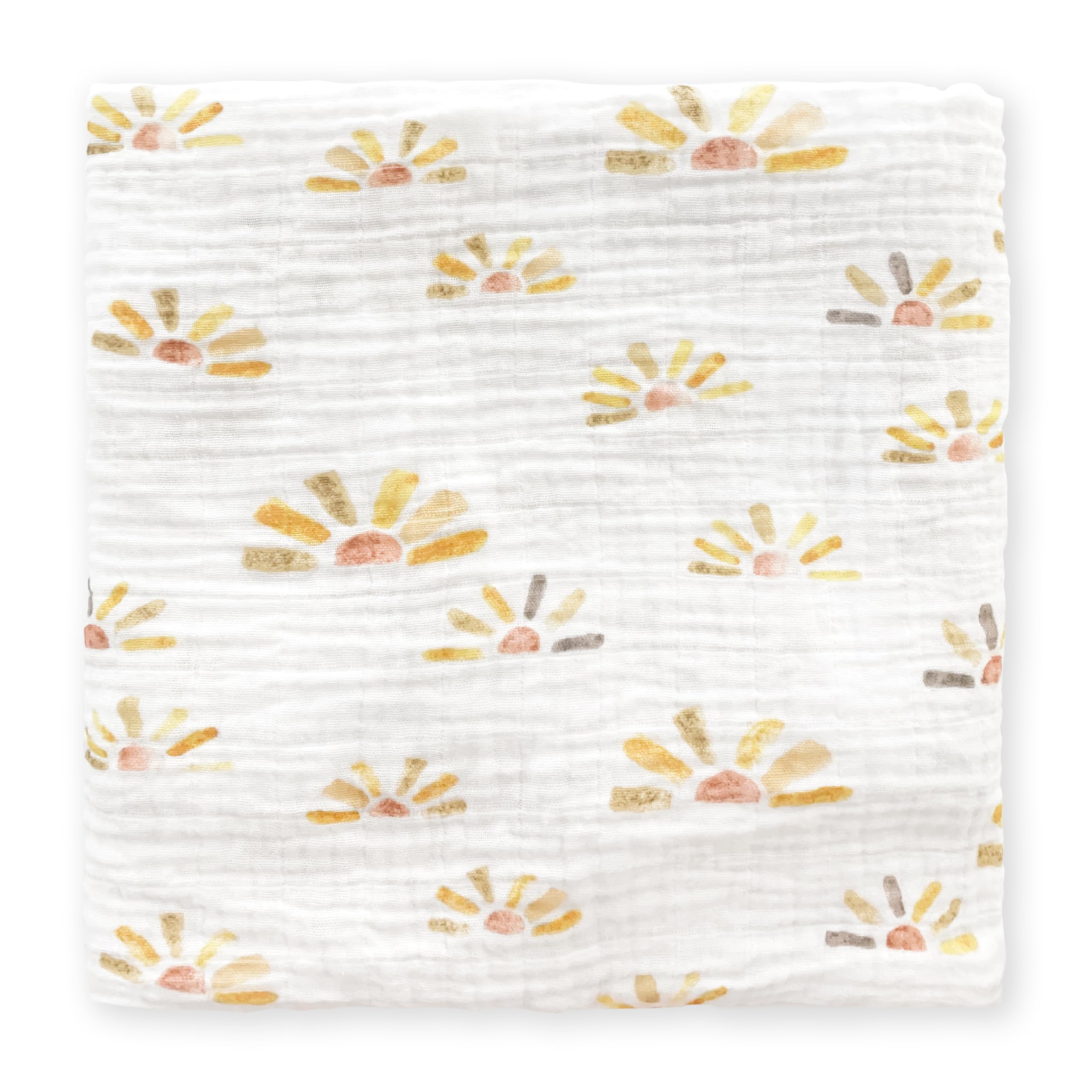 SwaddleDesigns watercolor Butterum Sunny Days blanket, breathable cotton for cozy swaddling