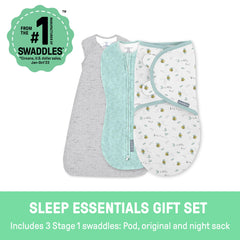 SwaddleMe Comfort Pack Pod swaddle side view promotes easy diaper changes