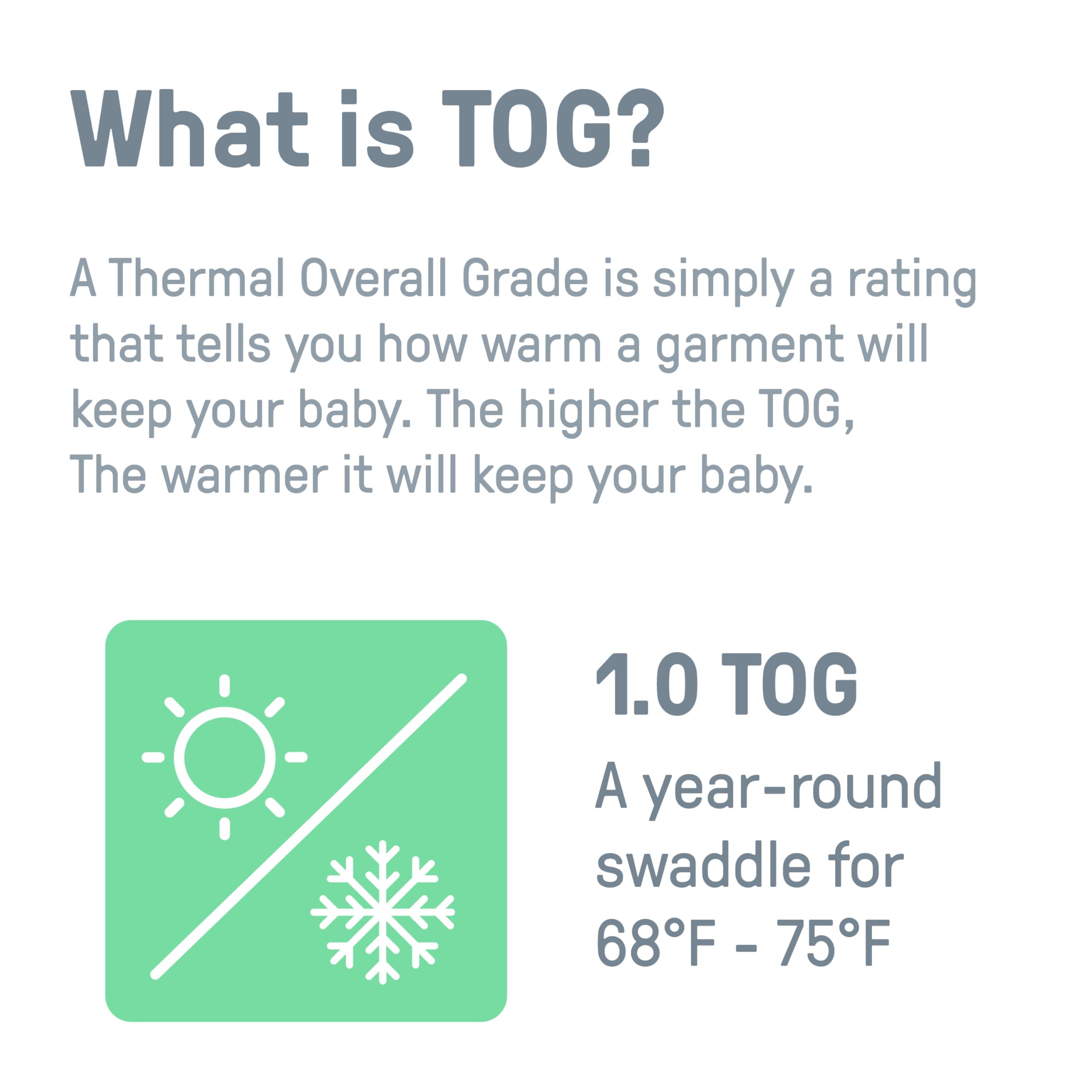 Two-way zipper allows diaper changes without fully undressing baby.