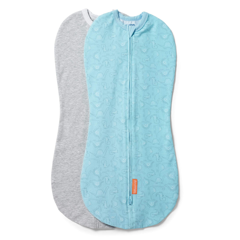 SwaddleMe Dino Jam Pod snug-fit keeps newborns calm and secure.