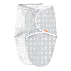 SwaddleMe Easy Change Swaddle Kiss Ya Small/Medium securely wraps newborns for a snug, calming fit.