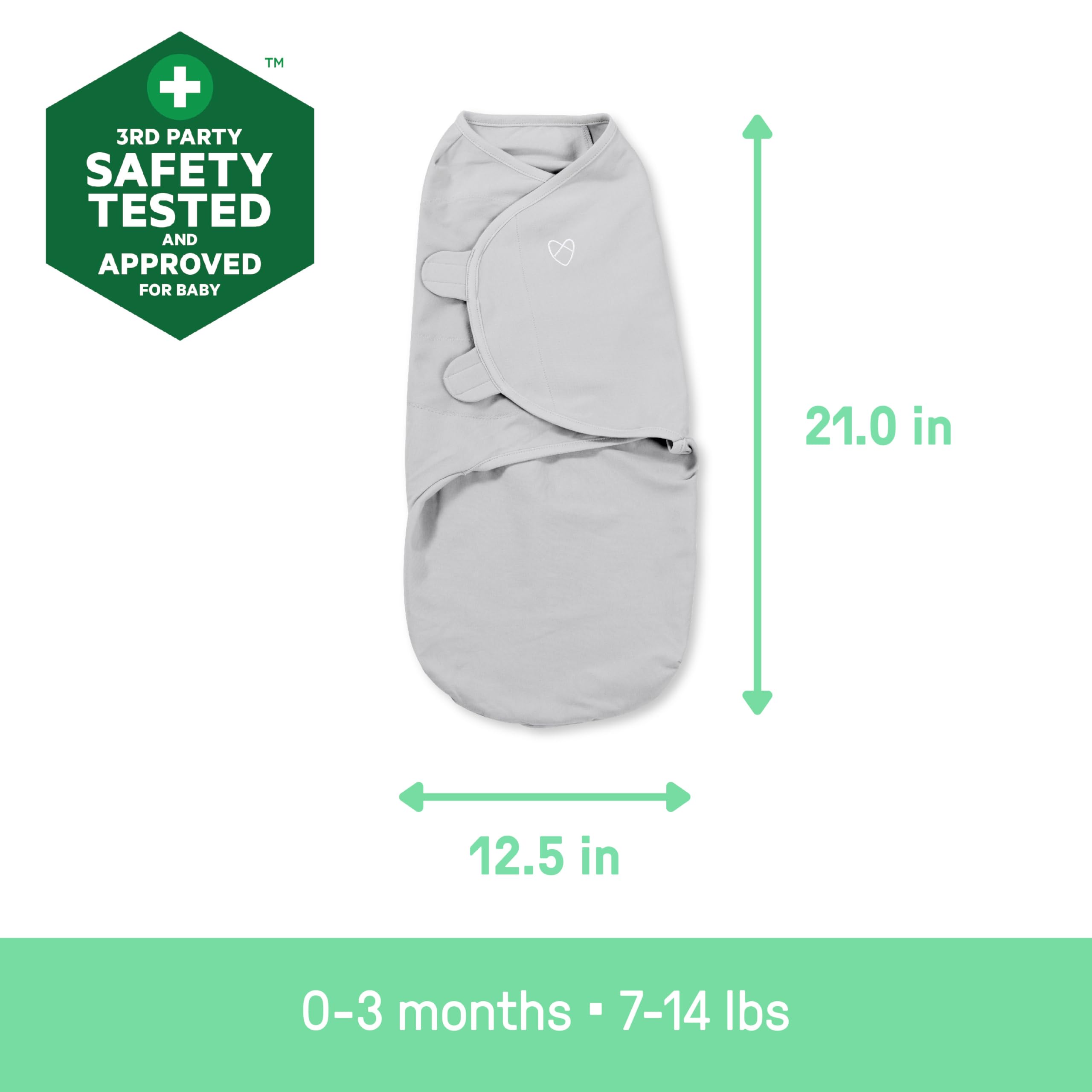 SwaddleMe Easy Change Swaddle stage1 newborn fit for non-rolling babies