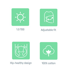 SwaddleMe Original Swaddle Velboa 0-3 months size: ideal newborn fit.