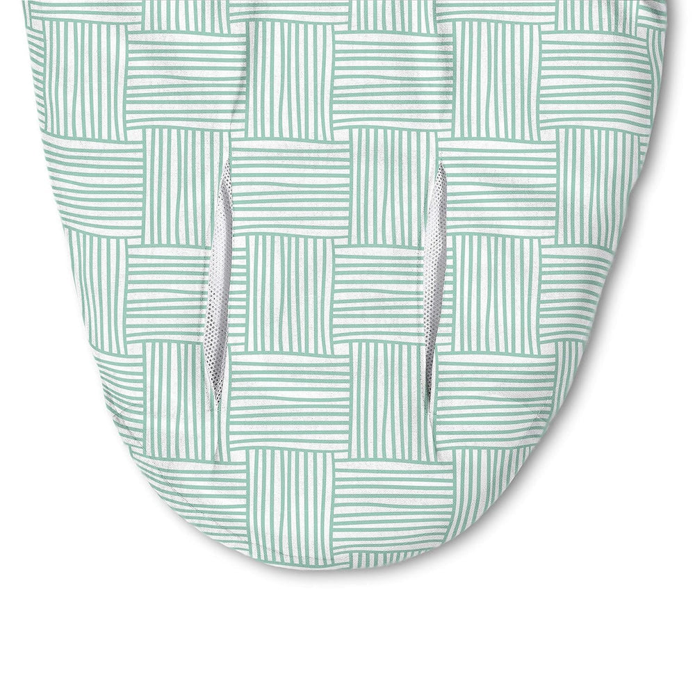 SwaddleMe Luxe swaddle with easy-change zipper for quick diaper changes