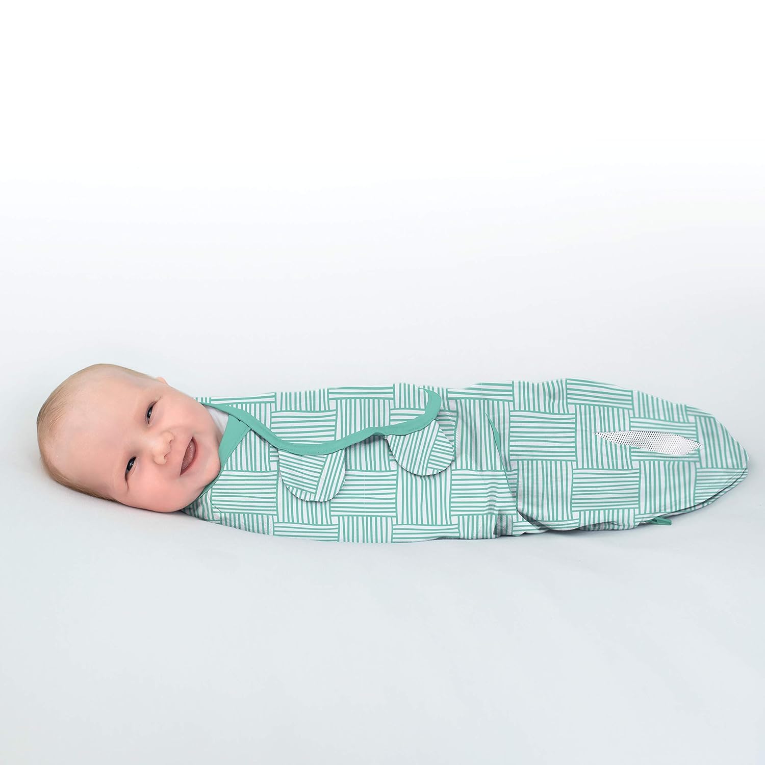 SwaddleMe Luxe Perfect Temp Swaddle fabric crafted from 100% organic cotton