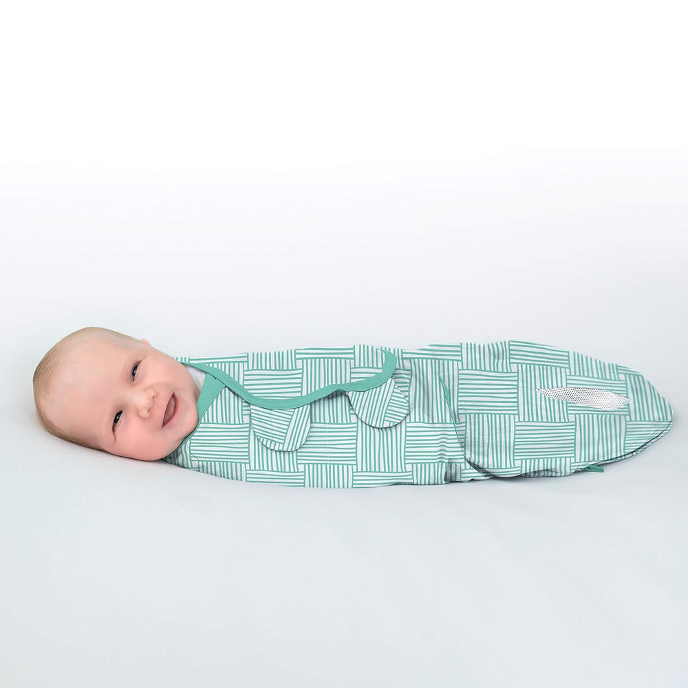 SwaddleMe Luxe Perfect Temp Swaddle fabric crafted from 100% organic cotton