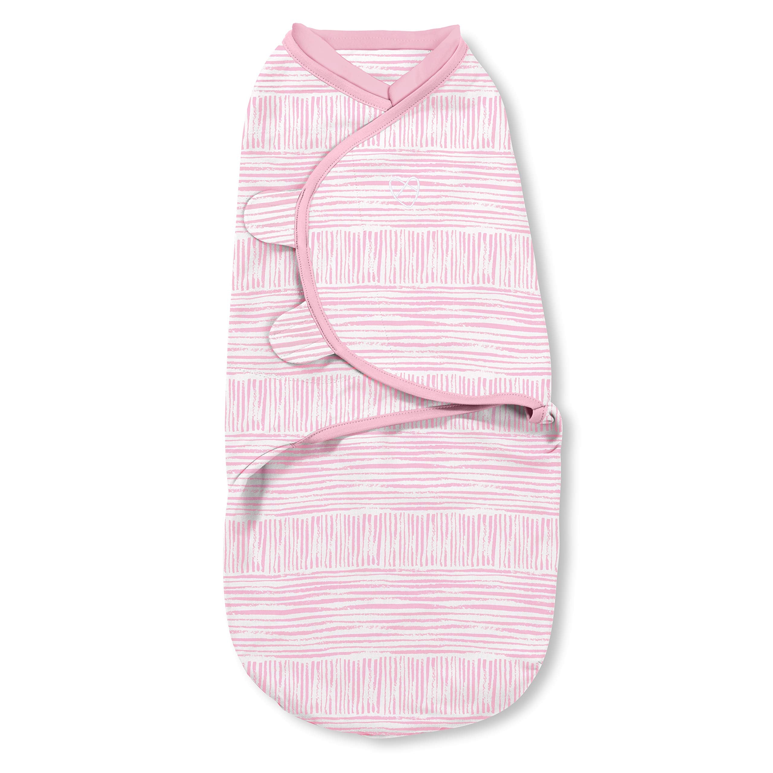 SwaddleMe natural-position swaddle with hands-in pockets for a natural pose and snug fit.