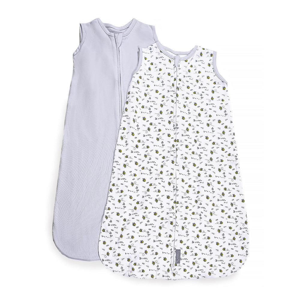 SwaddleMe Night Sack Sleeper worn by a 6-12 month baby for calm, self-soothing sleep.