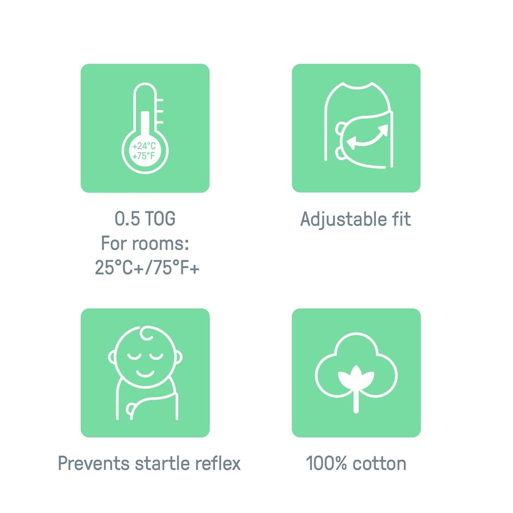 SwaddleMe Original soft 100% cotton fabric for gentle skin comfort.