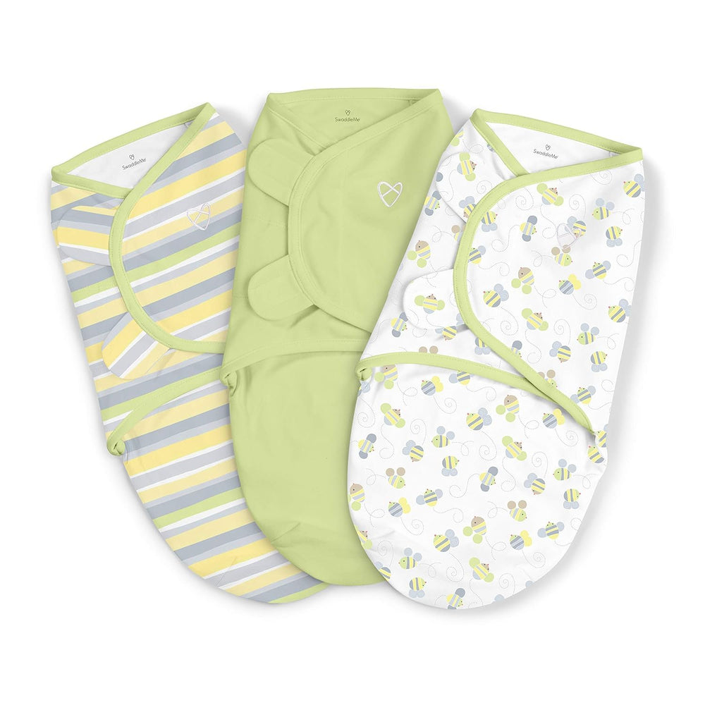 SwaddleMe Original hook closures secure baby for calmer naps.
