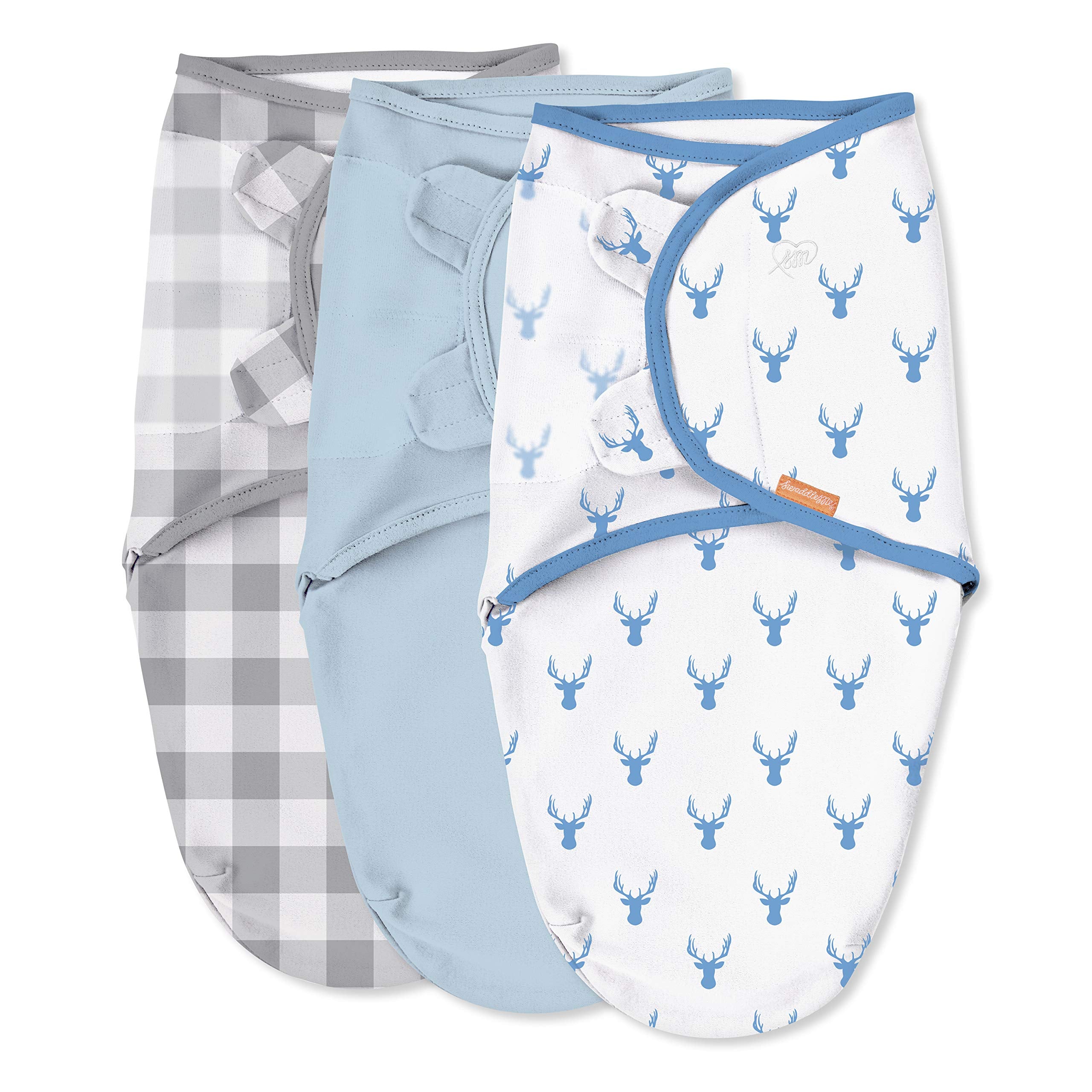 SwaddleMe Original Swaddle Oh Deer front view for snug secure sleep