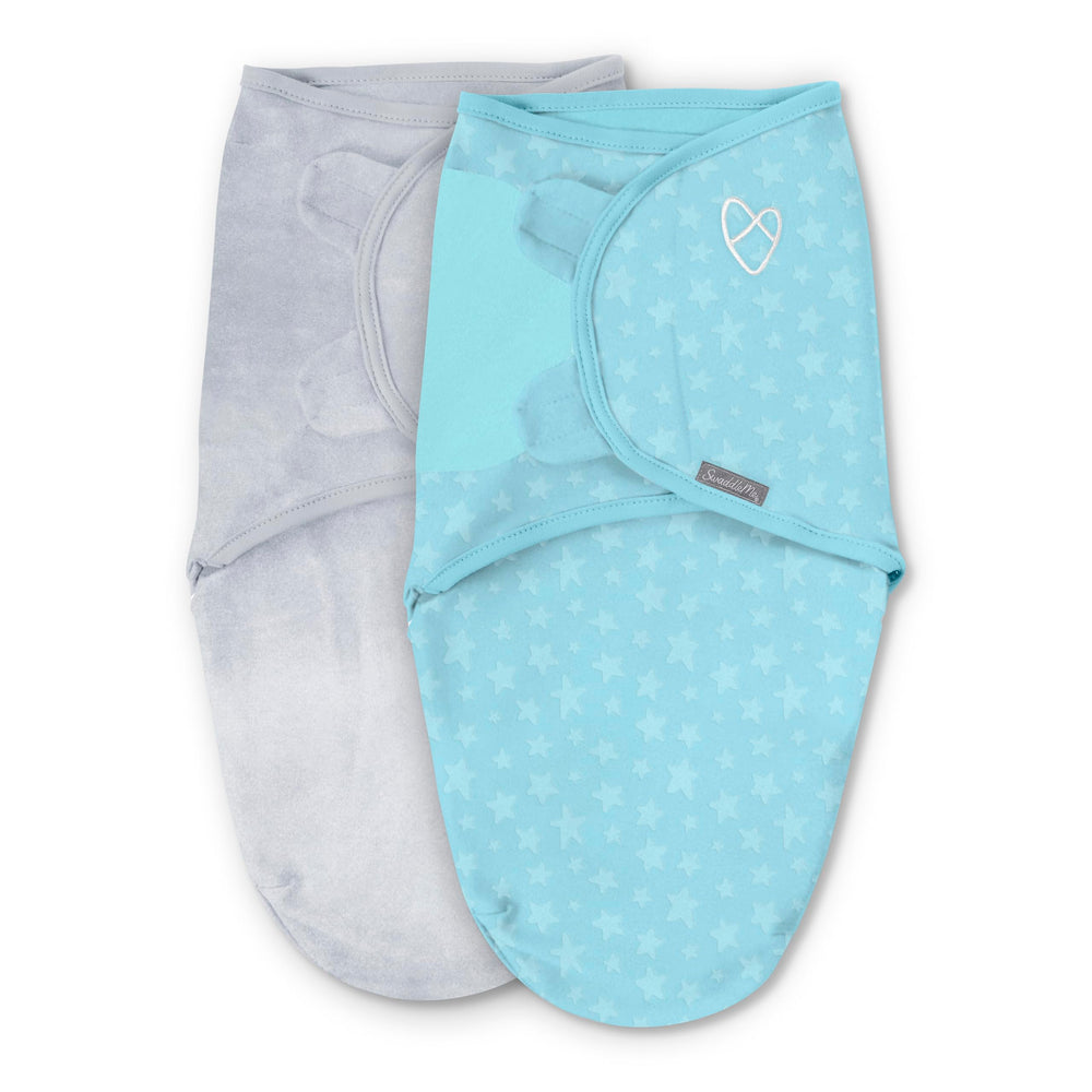 SwaddleMe Original Swaddle Small/Medium pack shot shows secure closures for calm babies.