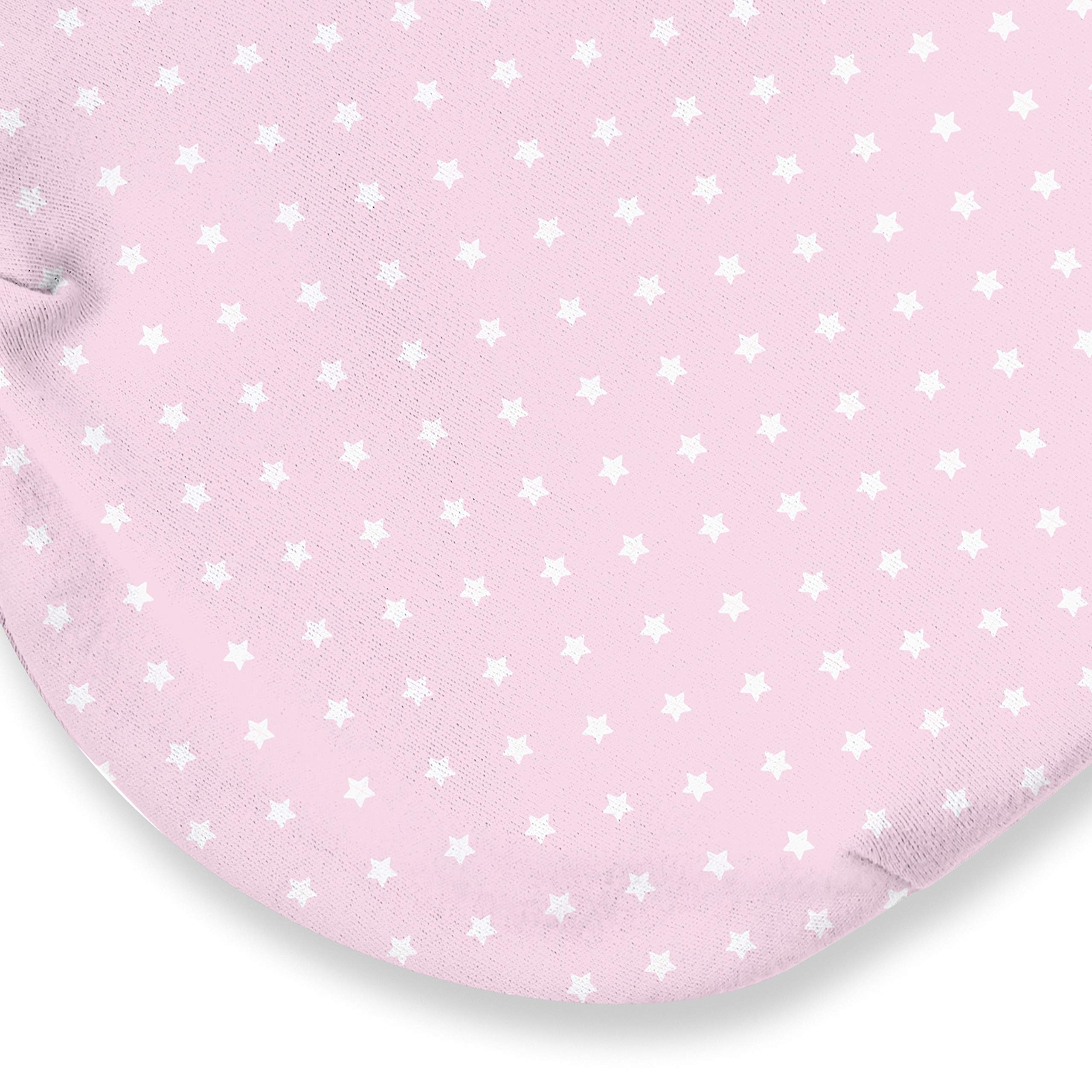 SwaddleMe small pink polka whale, legs have room for movement and growth.