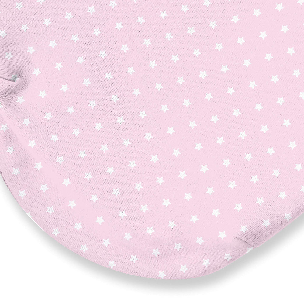 SwaddleMe small pink polka whale, legs have room for movement and growth.