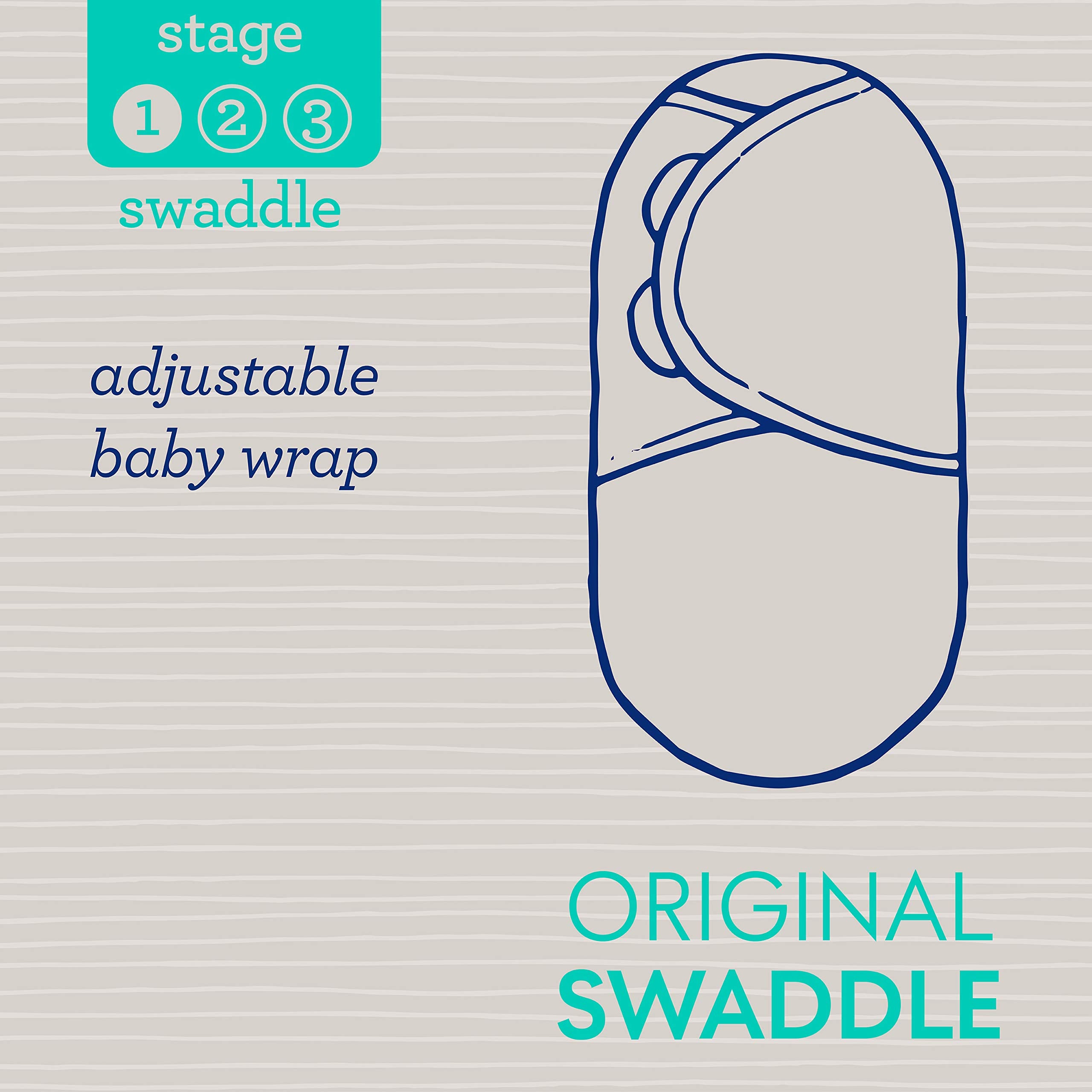 SwaddleMe Original Swaddle 2-pack, easy wash for busy nights.
