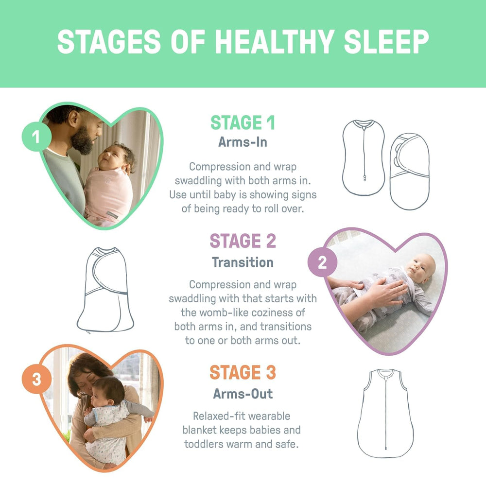 SwaddleMe Original Swaddle soft-cotton-fabric offers breathable comfort and easy washing.