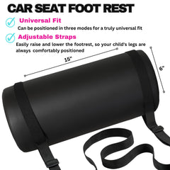 Close-up of Swanoo black leather finish on the leg rest