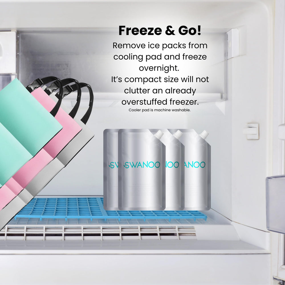 Swanoo mom-designed cooling pad packaging highlights practical design