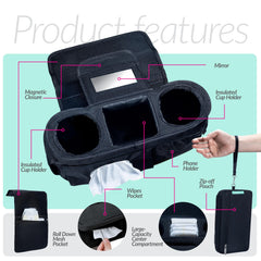 Swanoo cup holder up to 32 oz bottle keeps drinks accessible
