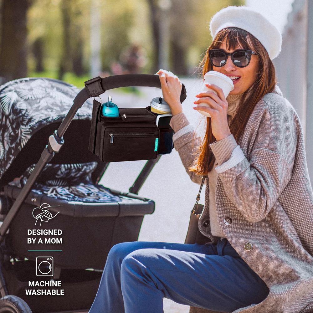 Swanoo deep main compartment stores keys and small toys securely