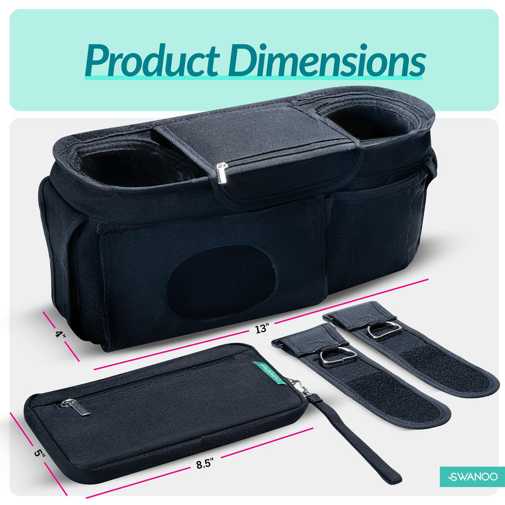 Swanoo expandable wipes pocket adapts to different wipe packs