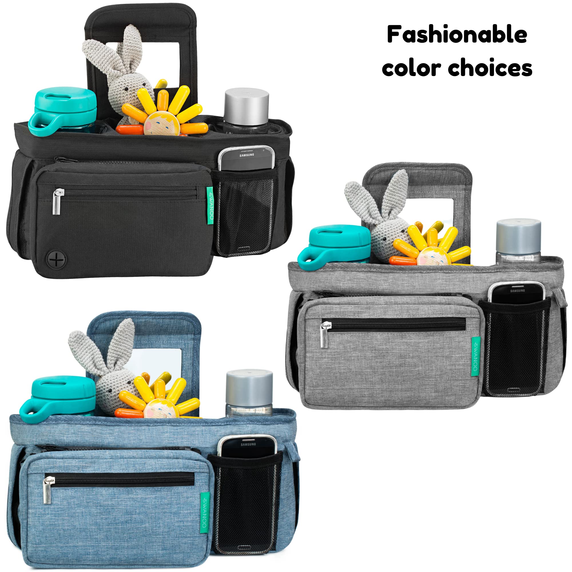 Swanoo roll-down mesh bag adds extra storage space on the go